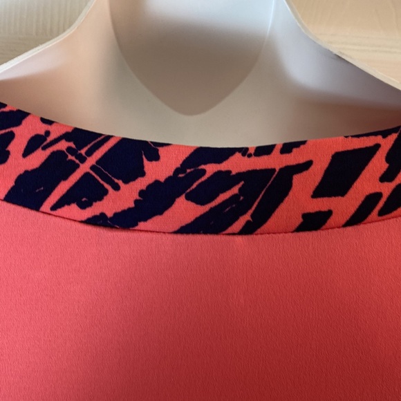 Susan Graver 2 Piece Set Top Skirt Plus Size 1X Pink Blue Pull Over Liquid Knit - Picture 9 of 9